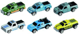 Macheta Die Cast, Set 3 Camionete, Scara 1/64, 7.5CM, Diverse Modele și Culori- Bleu, Portocaliu, Albastru, Turquoise, Galben, Rosu, Roz, Verde, Turqu