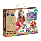 Set Animale la Ferma, Jucarie Lemn — Kids Hits