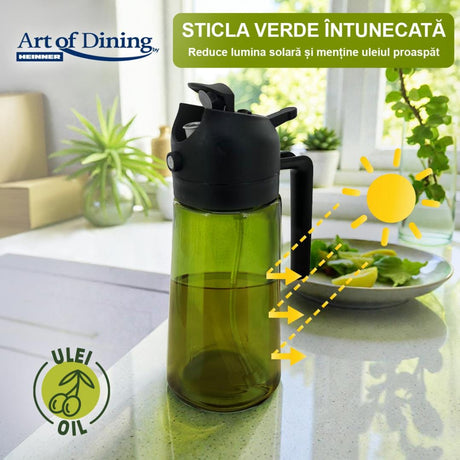 Heinner Articole bucatarie Pulverizator Heinner HR-JN-450MLN | 450ml, Ulei/Otet, 2 in 1, Negru