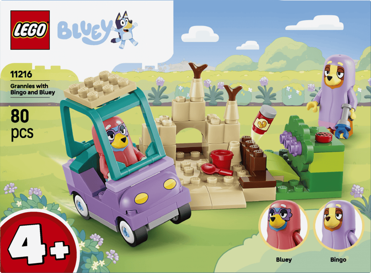 Lego Jucării Set Constructie LEGO Bluey 11216 | Bingo si Blue se Joaca de-a Bunicutele
