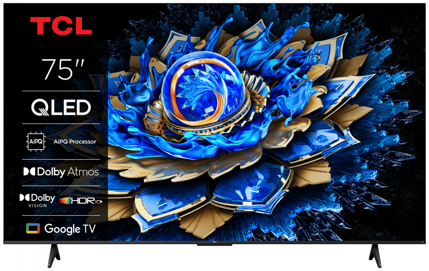 TCL Televizoare Televizor TCL QLED 75T69C | 189 cm, Smart Google TV, 4K Ultra HD, (Model 2025)