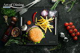 Heinner Platou servire Platou Servire Heinner HR-JT-30P | Ardezie, 30x30cm, Manere Inox