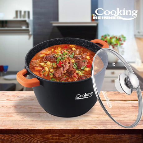 Heinner Oala Oala Heinner HR-SCO-A0628A | 28cm, 10L, Aluminiu Turnat, Dark Line