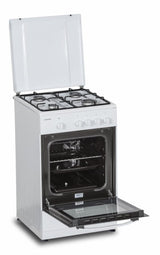Heinner Aragaz Aragaz Heinner HFSC-SME50WH | 50cm, 4 Arzatoare Gaz, Alb, 49.8x50x85cm