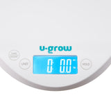 Cantar Corporal 2 în 1 pentru Bebelusi și Copii U-grow, Functie Bluetooth, Capacitate 30 Kg, Display Lcd, Alb