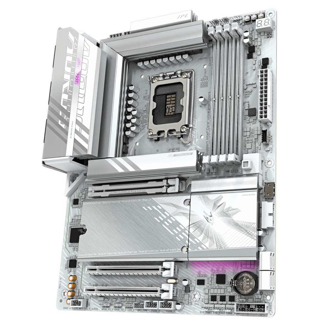 GIGABYTE Placa de bază Gigabyte B860 AORUS ELITE WIFI7 ICE LGA1851