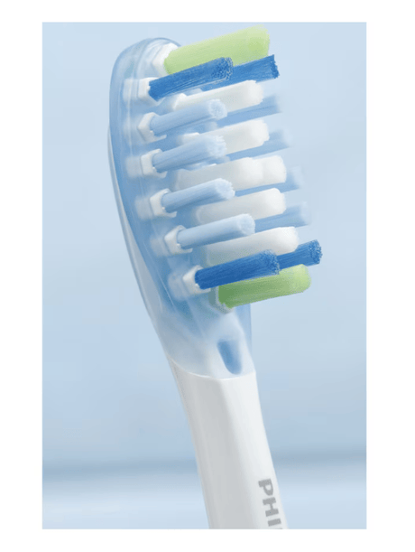 Philips Rezerve PHILIPS Sonicare Plaque Defence HX9044/87, Pachet de 4 capete de periere, Standard, Click-on, Sincronizarea modurilor BrushSync, Alb, L x A x I (mm) 60x25.7x230.5