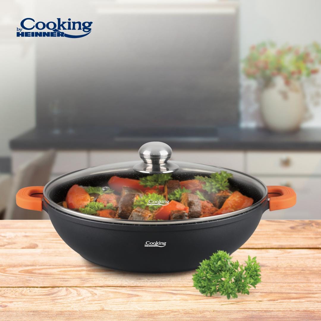 Heinner Cratita Cratita Heinner HR-SCO-A28C | 28cm, 4.1L, Aluminiu, Capac Inclus