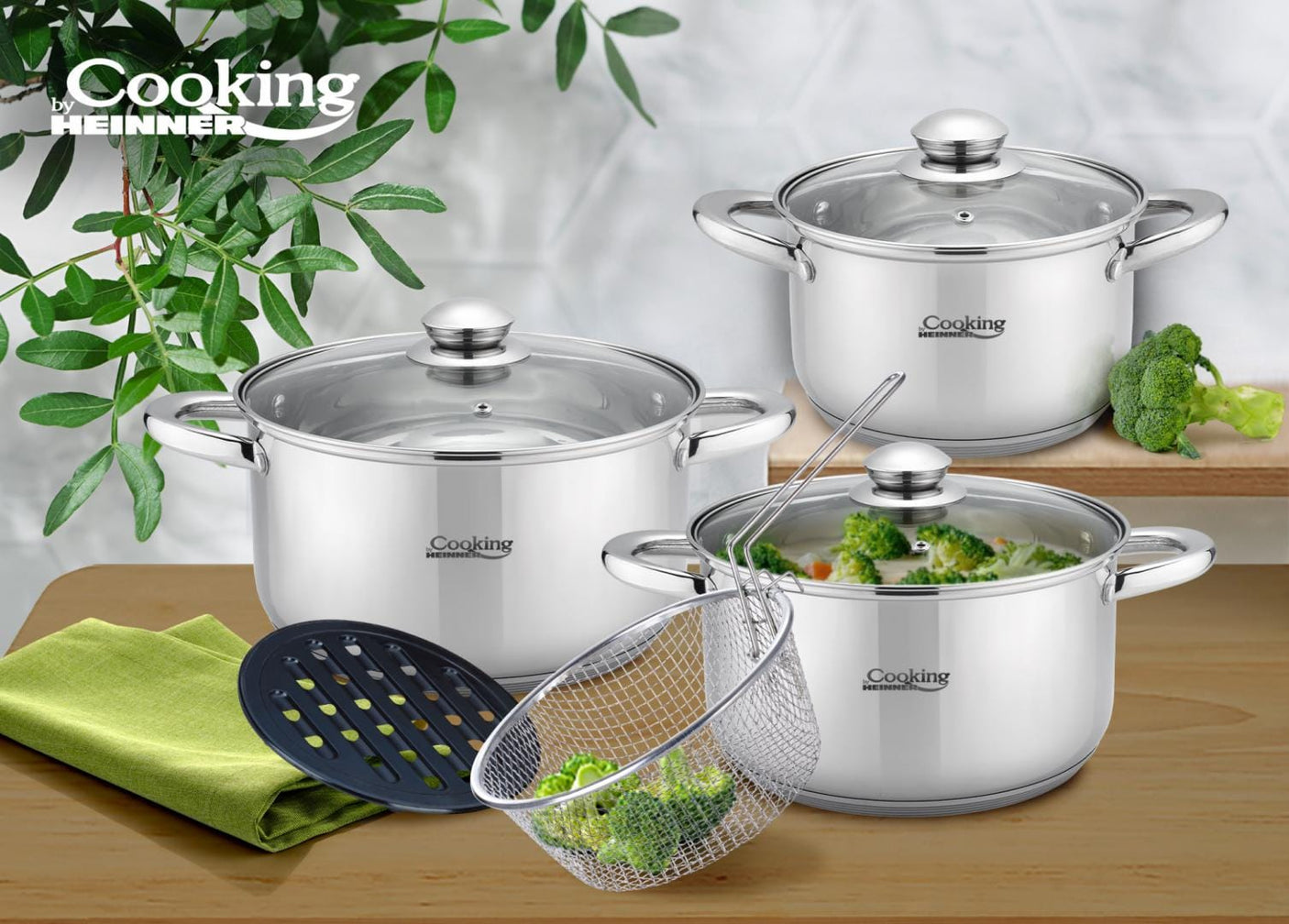 Heinner Set oale Set Oale Din Inox 8 Piese Victoria HR-MSF-8PSC | Cooking by Heinner