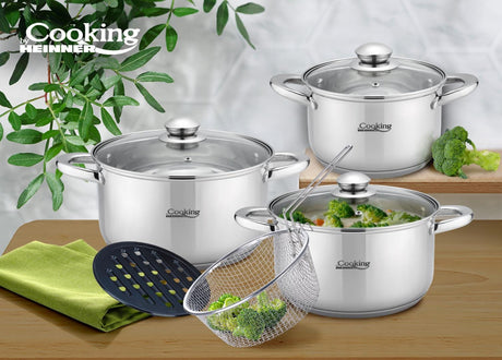 Heinner Set oale Set Oale Din Inox 8 Piese Victoria HR-MSF-8PSC | Cooking by Heinner