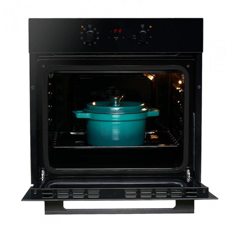 Heinner Cuptor incorporabil Cuptor Incorporabil Heinner HBO-V659GCD-GBK | 65L, Gaz, Grill Electric, Negru, 59.5x55x59.5cm