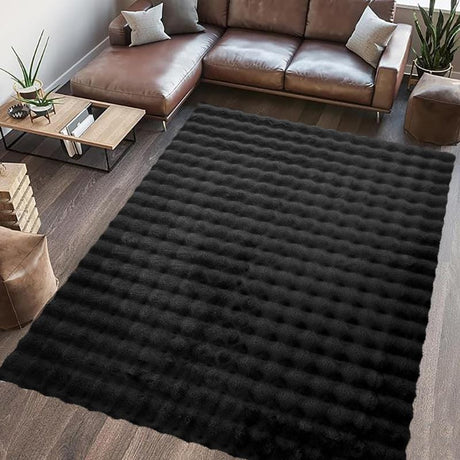 Heinner Covor Covor Heinner HR-PAOPRUG160-BLK | 160x230 cm, Blanita Paopao, Negru