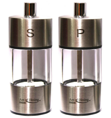 Heinner Set condimente Set Rasnite Heinner HR-JMS3692 | Sare & Piper, Inox, 9cm