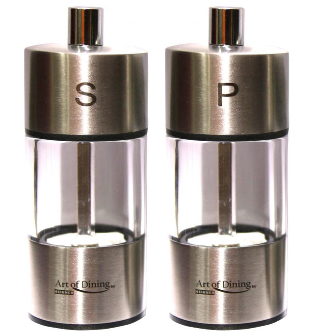 Heinner Set condimente Set Rasnite Heinner HR-JMS3692 | Sare & Piper, Inox, 9cm