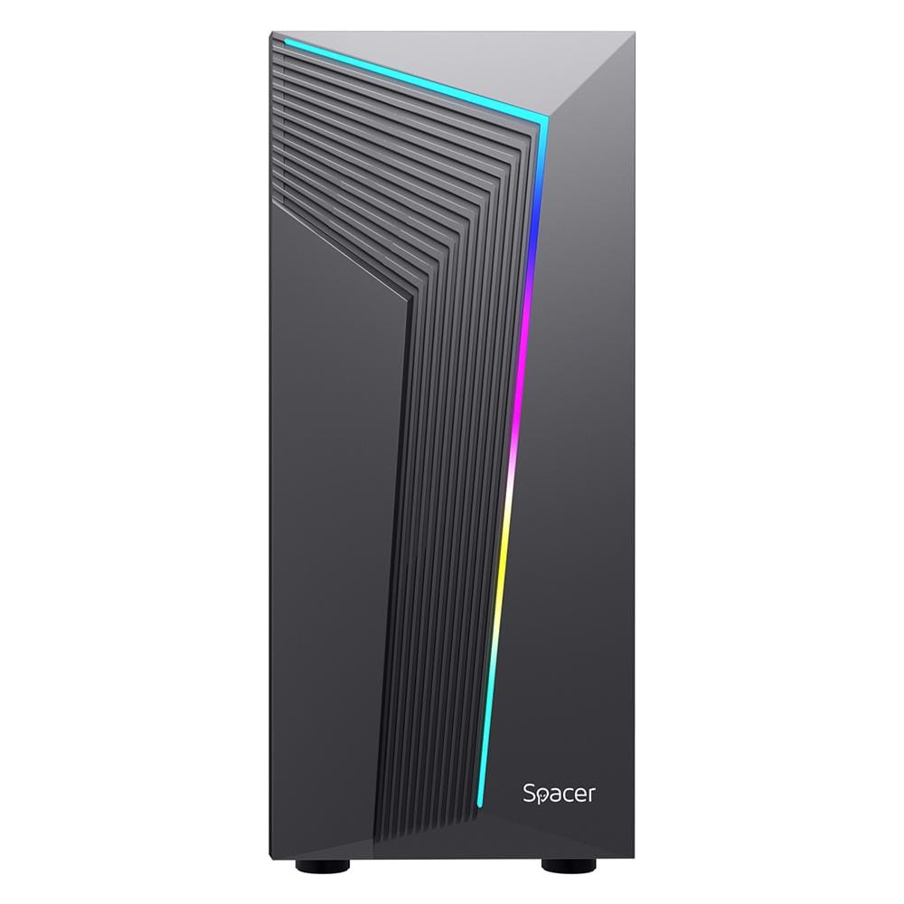 Spacer Carcasa SPACER WARRIOR Mid Tower NEGRU