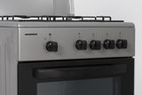 Heinner Aragaz Aragaz Gaz Heinner HFSC-SME50SL | 4 Arzatoare, 50cm, Inox, 49.8x50x85cm