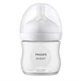 Biberon Philips Avent Natural Response SCY900/01, 125 Ml, Tetina Care Functioneaza Ca Sanul Mamei, cu Debit 2, Tetina Fara Scurgeri, +0 Luni, Fara Bpa