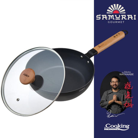 Heinner Tigaie Tigaie Heinner HR-SNT-WC28 | Wok, Aluminiu, 28cm, Cu Capac