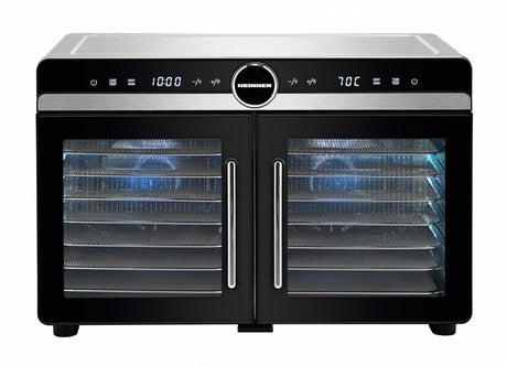 Heinner Deshidrator Deshidrator Heinner DualDry Elite HFD-KDDB1400BKSS | 1400W, 14 Tavi, Dublu Compartiment