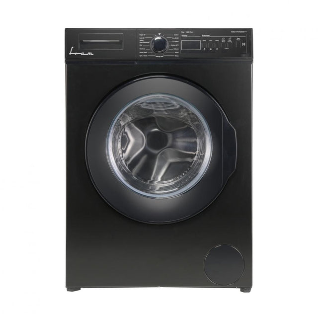 Fram Masina de spalat rufe Masina de spalat rufe Fram FWM-V714T2BKD+++ | 7kg, 1400RPM, Display LED, Negru, 59.7x52.7x84.5cm