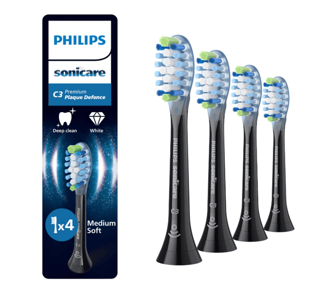 Philips Perie Perie Electrica Philips HX9044/88 | Sonicare Plaque Defence, 4 Capete, BrushSync, Negru