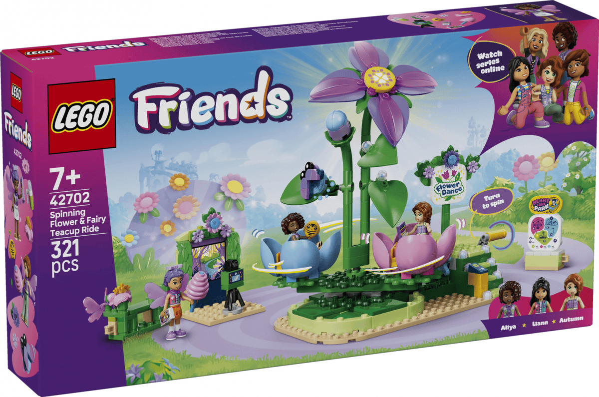 Lego Jucării Set Constructie LEGO Botanicals 42702 | Floare Rotitoare si Ceasca pentru Zane