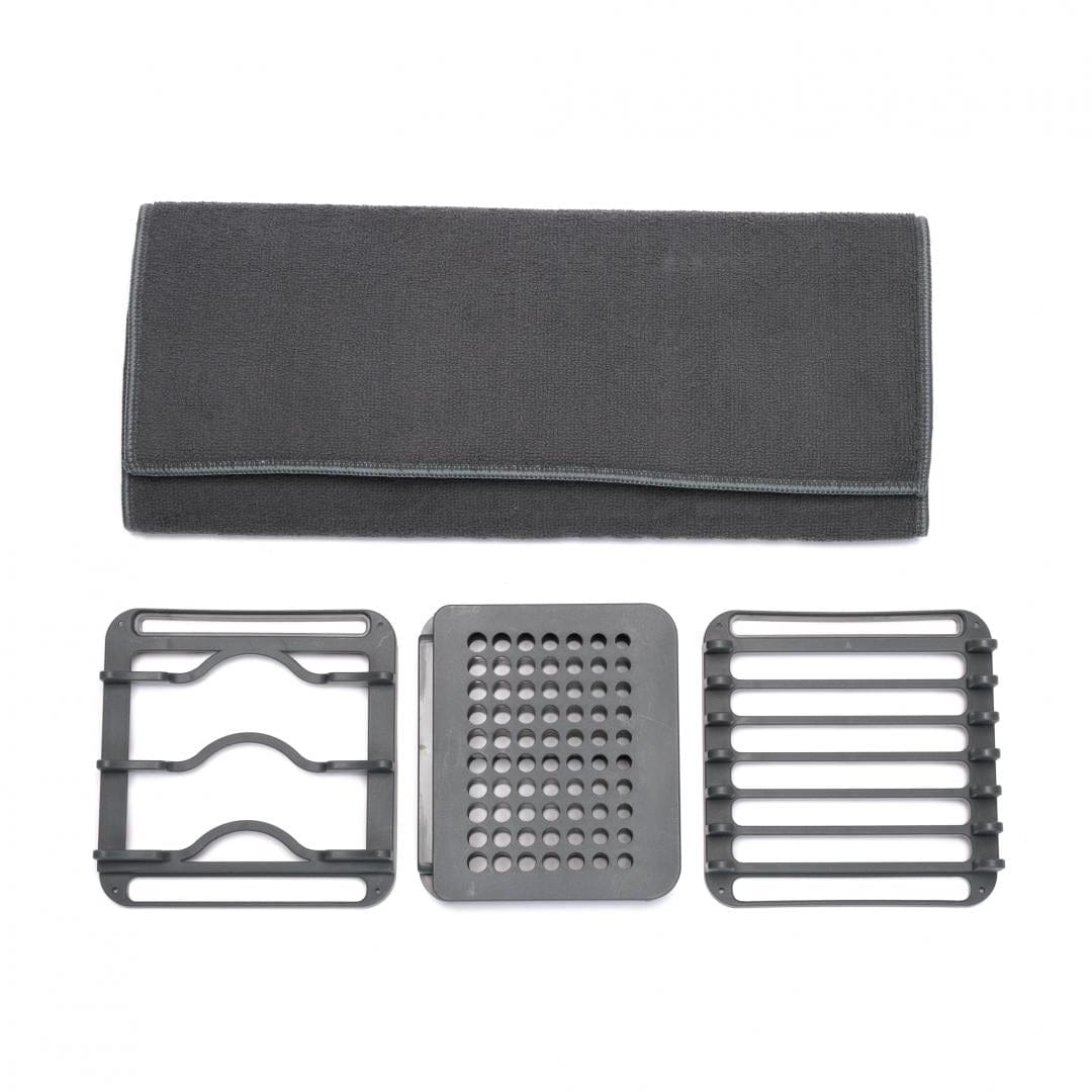 Heinner Accesorii bucatarie Suport Scurgator Vase Heinner HR-DSHTWL-4PC | 4 Piese, Cu Covoras