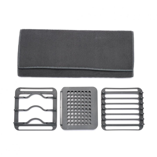 Heinner Accesorii bucatarie Suport Scurgator Vase Heinner HR-DSHTWL-4PC | 4 Piese, Cu Covoras
