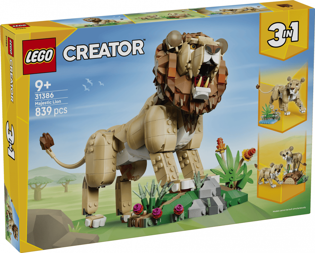 Lego Jucării Set Constructie LEGO 31386 | Animale Salbatice: Leu Maiestuos