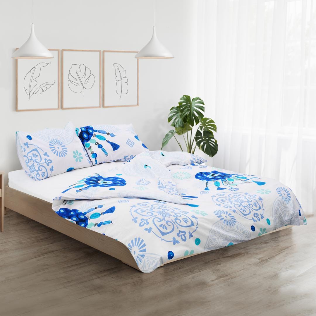 Heinner Lenjerie de pat Lenjerie Pat Kingsize Heinner HR-KGBED-132-PAROS | Bumbac, 132 TC, Paros