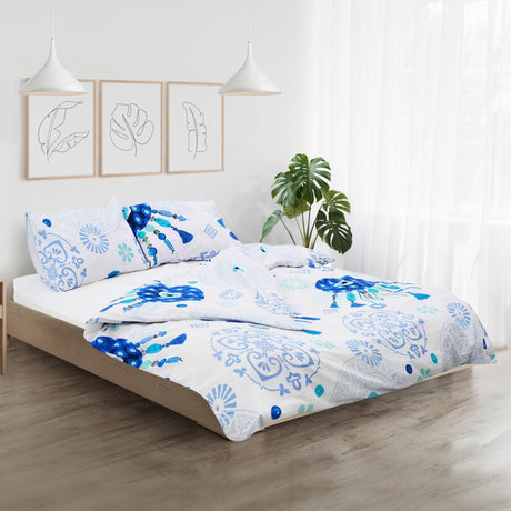 Heinner Lenjerie de pat Lenjerie Pat Kingsize Heinner HR-KGBED-132-PAROS | Bumbac, 132 TC, Paros