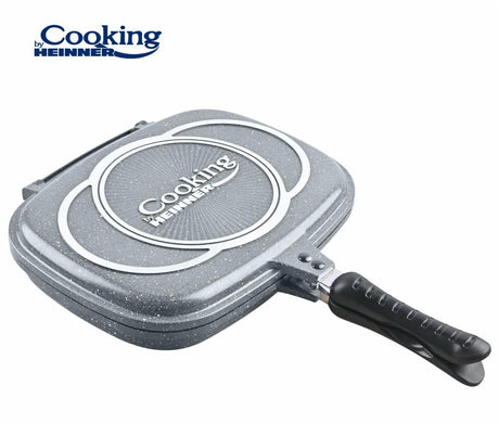 Heinner Tigaie Tigaie Heinner HR-ZCT-32DG | 32x24cm, Dubla Grill, Aluminiu, Gray Line