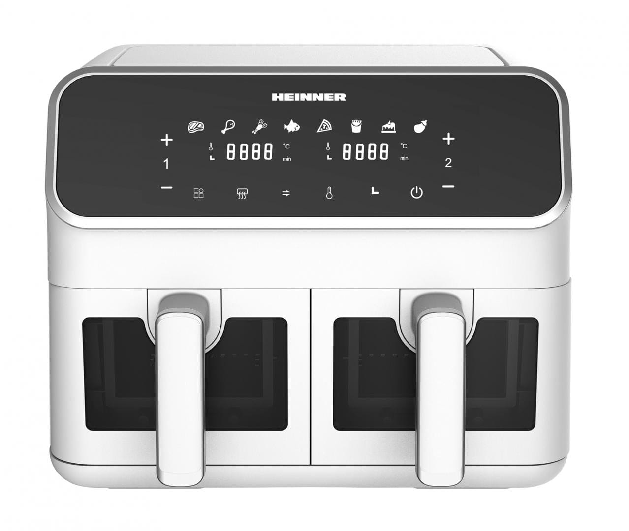 Heinner Air Fryer Air Fryer Heinner HAF-H8DB17WH | Dubla, 8L, 2x2000W, Alb