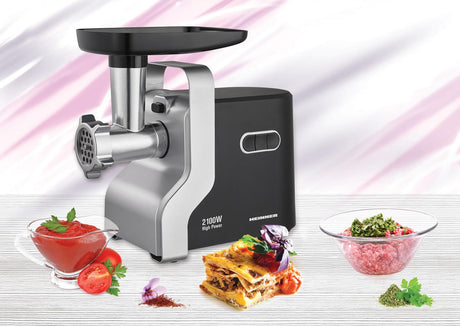 Heinner Masina de tocat Masina de Tocat Heinner MG-2100BKSL | 2100W, Negru/Argintiu