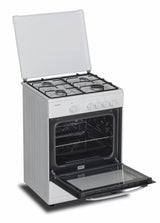 [RESIGILAT] Aragaz Heinner HFSC-SME60WH | 60cm, 4 Arzatoare, Capac Metalic, Alb, 60x55x85cm