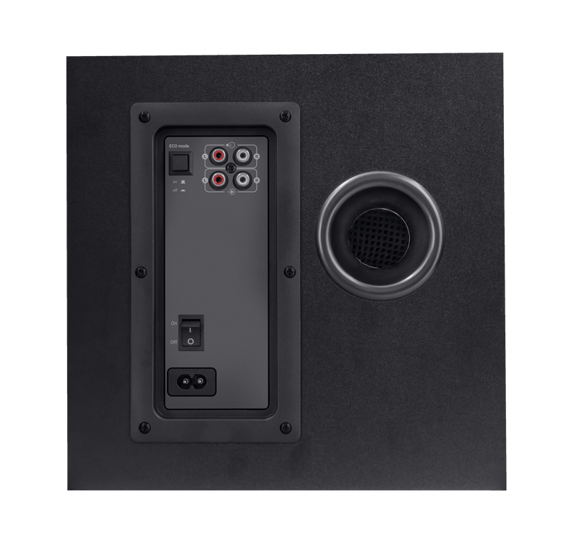 Sistem 2.1Trust GXT629 Tytan cu fir, USB 2.1, putere maxima RMS 120W, frecventa raspuns 20 Hz - 20.000 Hz, negru