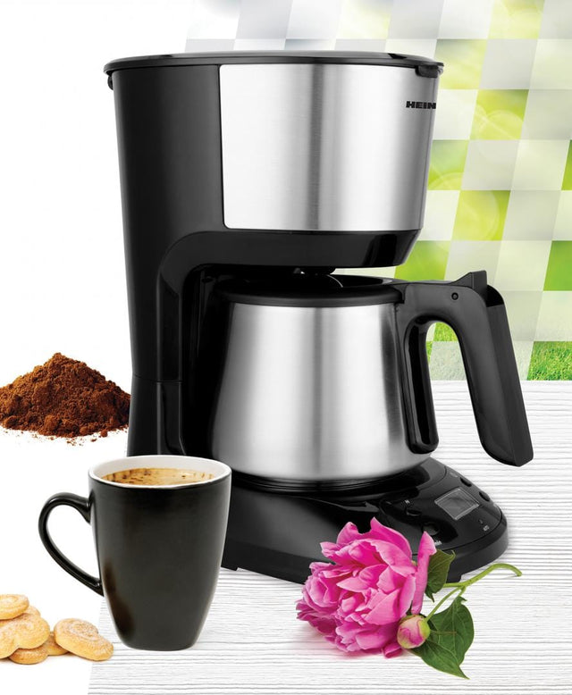 Heinner Cafetiera Cafetiera Digitala Heinner HCM-D750SSBK | 750W, 1.5L, Timer, Negru
