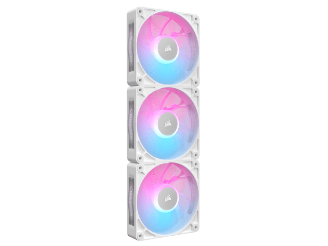 Corsair Ventilatoare PC Ventilatoare Carcasa Corsair iCUE LINK RX120 MAX CO-9051038-WW | 3x120mm, RGB, Alb