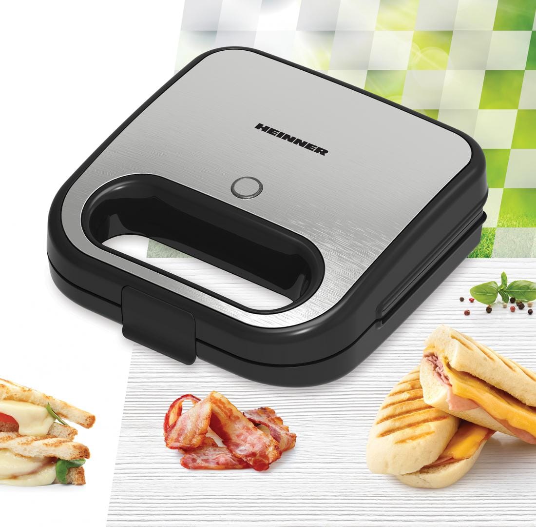 Heinner Sandwich maker Sandwich Maker Heinner SM-K750FGSL | 750W, Placi Detasabile, Antiaderent