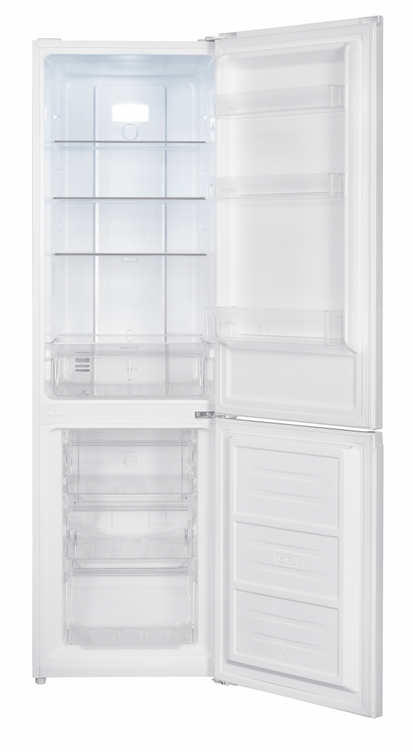 HEINNER Combina frigorifica Heinner HCNF-HM253INVD, No Frost, compresor Inverter, clasa energetica D, capacitate totala: 253 L, capacitate frigider: 182 L, capacitate congelator: 71 L, control electronic cu t