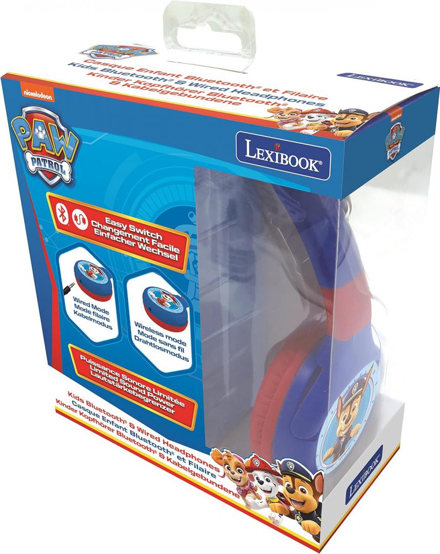 Casti Wireless Pliabile, Paw Patrol — Lexibook