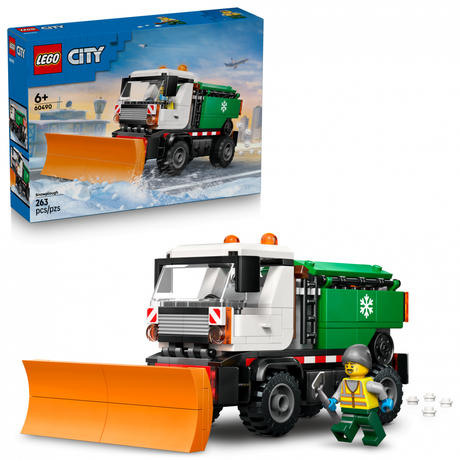 Set Constructie LEGO City 60490 | Vehicul cu Plug de Zapada, Cadou