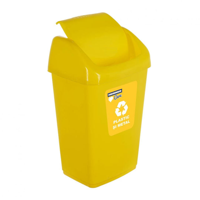 Heinner Cos gunoi Cos Gunoi Heinner HR-AL-35G | 35L, Capac Batant, Reciclare, Galben