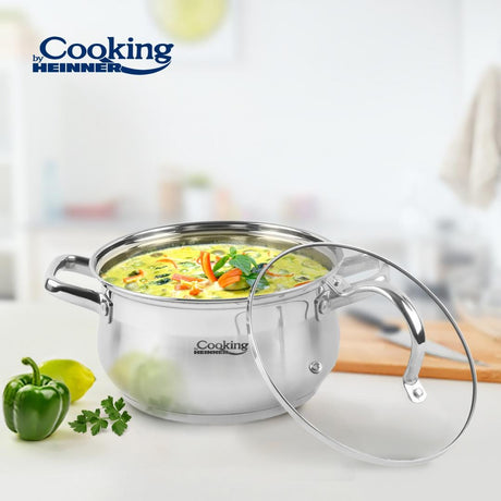 Heinner Oala Oala Heinner HR-MSF-026 | 2.6L, Inox, 18cm, Capac Inclus