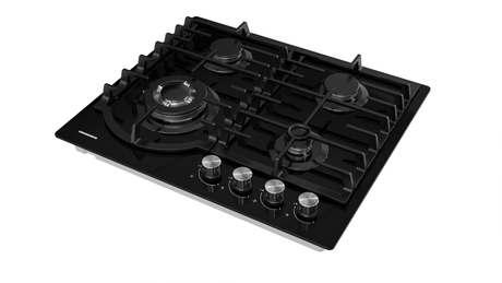 Heinner Plita incorporabila Plita Incorporabila Heinner HBH-M447IWFGBK | 4 Arzatoare, Gaz, Aprindere Electrica, Negru