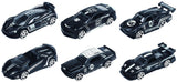 Macheta Die Cast, Set 6 Masini Curse, Scara 1/64, 7.5CM, Diverse Modele și Culori- Portocaliu, Galben, Bleu, Gri, Albastru, Alb, Negru — Cevodle