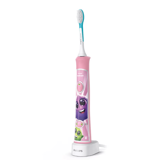 Philips Periuta de dinti Periuta de dinti electrica Philips Sonicare For Kids HX6352/42 | 62000 miscari/min, 2 programe, 2 capete, Roz