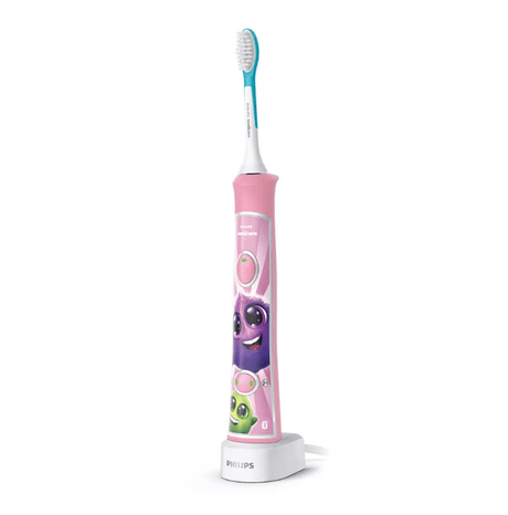 Philips Periuta de dinti Periuta de dinti electrica Philips Sonicare For Kids HX6352/42 | 62000 miscari/min, 2 programe, 2 capete, Roz