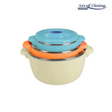 Heinner Set oale Set Oale Heinner HR-SNV-246LB | 3 Caserole Termice, 2L+4L+6L, Belly Beige
