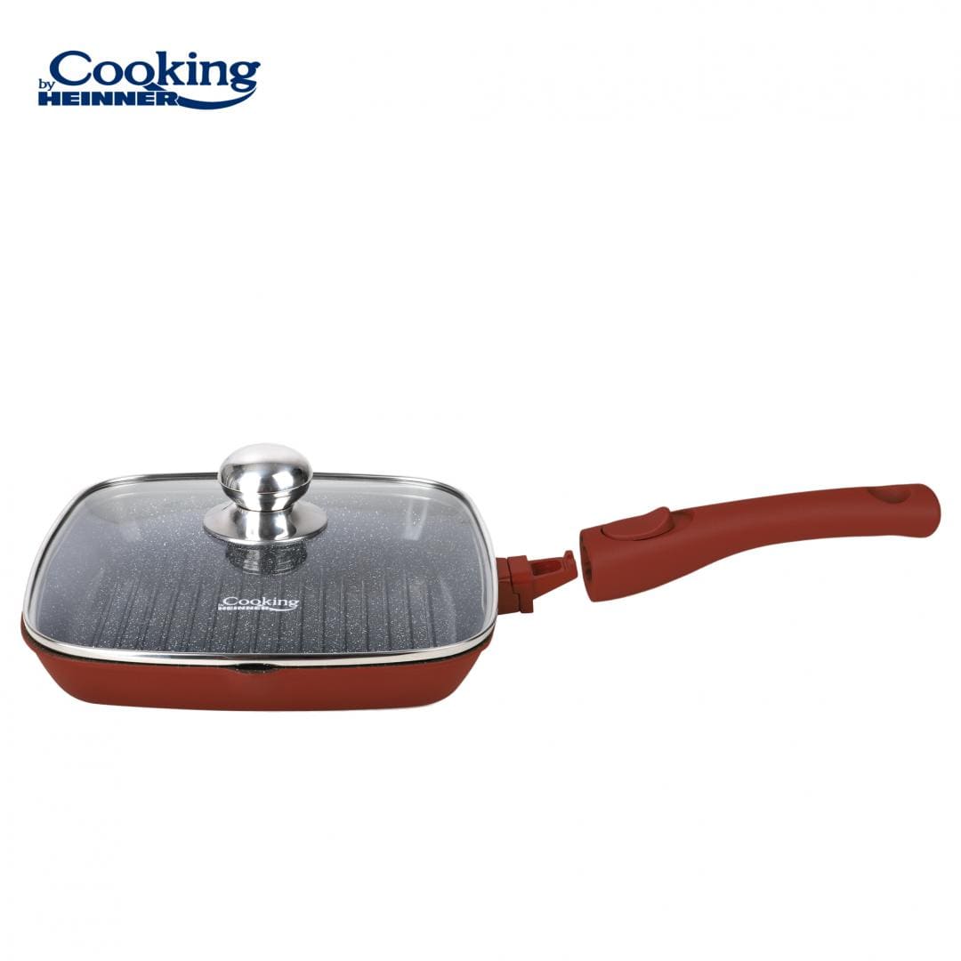 Heinner Tigaie Tigaie Heinner HR-JLG-A24G | Grill, Aluminiu Turnat, 24cm, Cu Capac